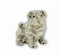 Ezüst állatfigura - Kutya - Angol bulldog