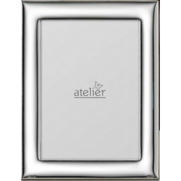 Ezüst fényképkeret - sima, tükörrel (18x24 cm)