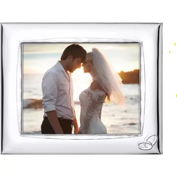 Ezüst fényképkeret - esküvőre (13x18cm)