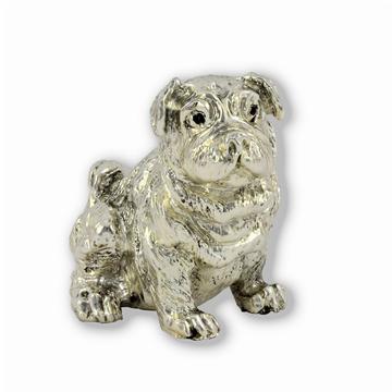Ezüst állatfigura - Kutya - Angol bulldog