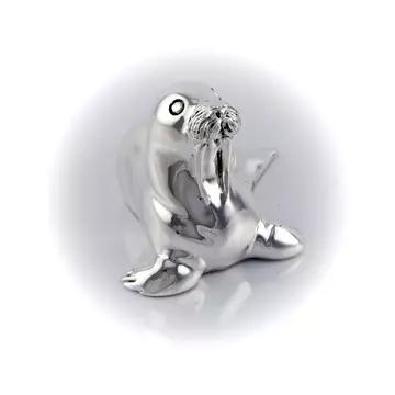 Ezüst állatfigura - ezüst laminált fóka