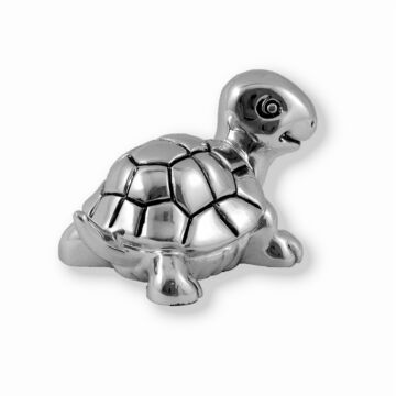 Ezüst állatfigura - ezüst laminált teknősbéka 