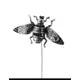 Ezüst dísztárgy - Sterling ezüst könyvjelző méhecske díszítéssel